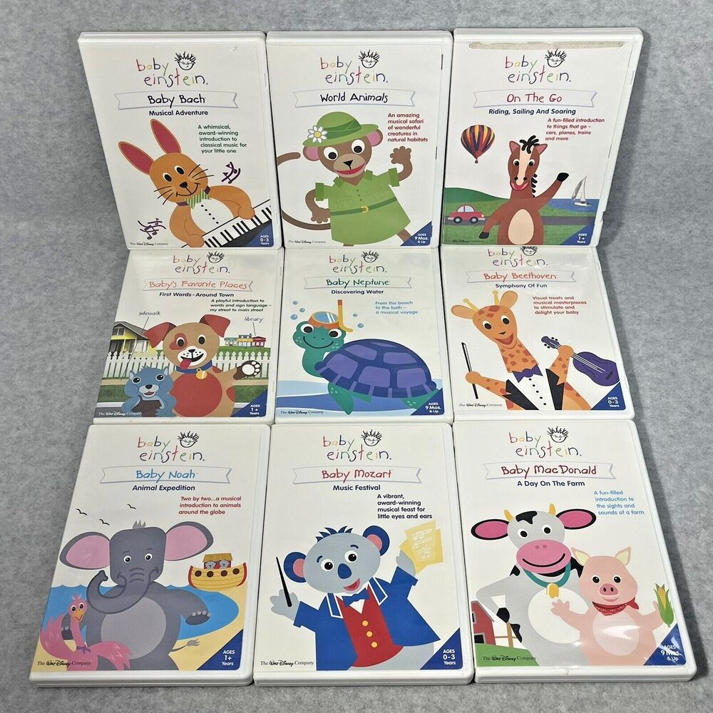 Baby Einstein DVD Disc‎ Lot of 9 Collection Disney Educational